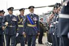 Prince Michael of Kent, Honorary Air Marshal of Royal Air Force Benson inspecting the parade