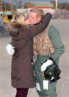 Lt Chris Rebbeck and wife Natasha 