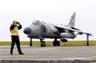 Marshalling Sea Harriers at RNAS Culdrose 
