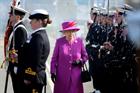Her Majesty The Queen inspects the guard