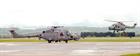 Lynx Mk 8 Flights 202 & 229 return from HMS Kent & HMS Dauntless to RNAS Yeovilton
