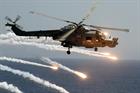 RFA Lyme Bay helicopter proves defensive flare operation -Crown Copyright-CPO Steve Wilson