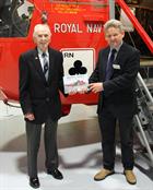  Capt Eric ‘Winkle’ Brown and Dave Morris with the SAR book