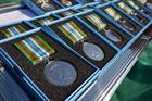 Naval personnel presented with Ebola operational medals
