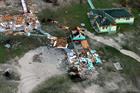 Homes devastated by Hurricane