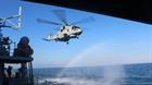 Magic from Merlin as helicopter teams up with HMS Sutherland