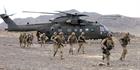 Royal Marines from 42 Commando working with Merlin Mk 3A helicopters