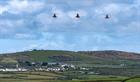 The final flight passed their hometown of Helston, Cornwall.