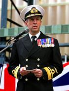 Rear Admiral Blount OBE, FRAeS, Rear Admiral Fleet Air Arm. Assistant Chief of Naval Staff (Aviation