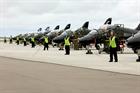  A line up of 736 NAS Hawks