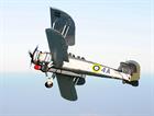 Lt Si Wilson flying over Somerset in W5856