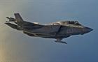 Image of an F-35B armed with AIM-132 ASRAAM missiles, during a Flutter mission over the Eastern Shor