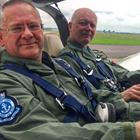 Pilots Lt (SCC) John Reeve RNR and CPO (SCC) Carl Mason