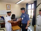 WO Andy Weston and the Deputy Commandant Sultan Qaboos Naval Academy
