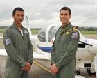 Elliot Redmond and Lt Daley Sampson Staff pilot 727 NAS