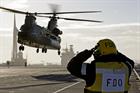 Chinooks land on HMS Queen Elizabeth for the first time