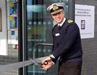 Head of the Fleet Air Arm, Rear Admiral Blount OBE opens the new training facility