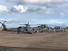 Australian Helicopter and Royal Navy Merlin's on dispersal