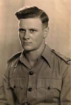 Peter Barber pictured in 1945 in India