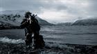 A Royal Marine of the Shore Reconnaissance Team carries out a stealth raid in Norway