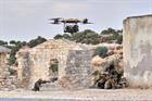 A drone delivers a Bergen to commandos exercising in Cyprus