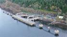 Aerial image of the Northern Ammunition Jetty at Glen Mallan following completion of the works