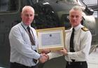 CSgt Peter Wooldridge RM & Capt M Briers RN, CO Commando Helicopter Force