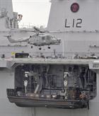 RN Lynx alongside HMS Ocean