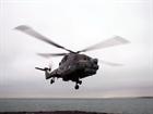 Lynx landing HMS Defender