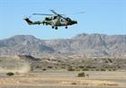 847 Sqn Lynx Mk 9A Training over the desert at the US Naval Air Facility El Centro, California