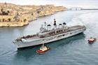 HMS Illustrious enters Valetta harbour, Malta