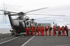 Junglie personnel depart HMS Illustrious bound for RNAS Yeovilton
