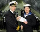 Rear Admiral Johnstone and Chef Michael Farnaby