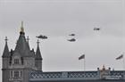 9 May Flypast over Tower Bridge Image copyright Phil Whalley