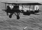 Fairey Swordfish dropping a depth charge