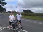 JT Toby Masters and SAC John Cowan at RAF St Mawgan on a training ride
