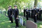 RNR Air Branch Reservist pay their respects to fallen Airman from WW2 at Burscough