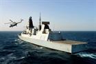 Lynx alongside HMS Dragon