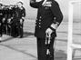 Rear Admiral Dennis Cambell on board HMS Ark Royal